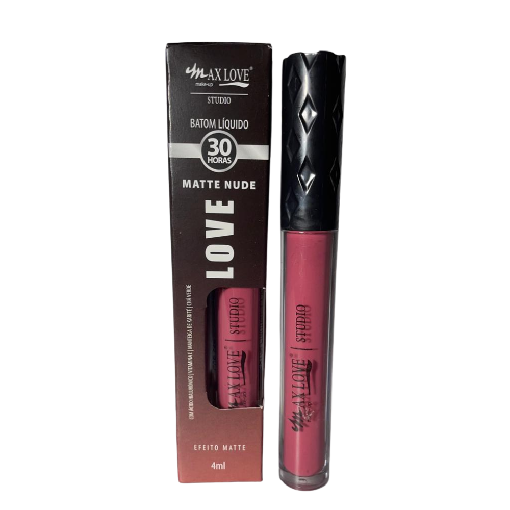 Batom Líquido Max Love 30 Horas – Efeito Matte e Longa Duração