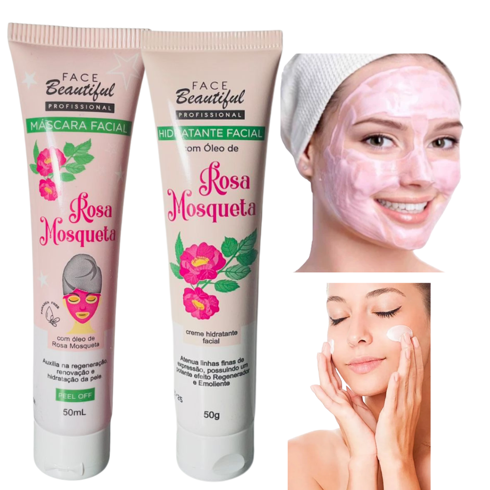 Mascara Facial Rosa Mosqueta 50g e 50mL