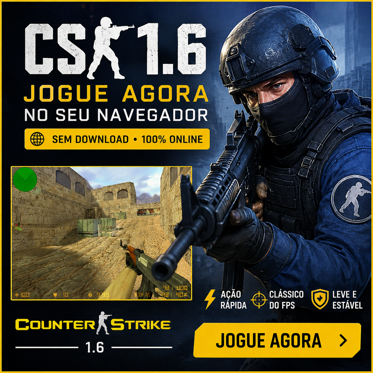CS 1.6 PC -Jogue em Qualquer Computador